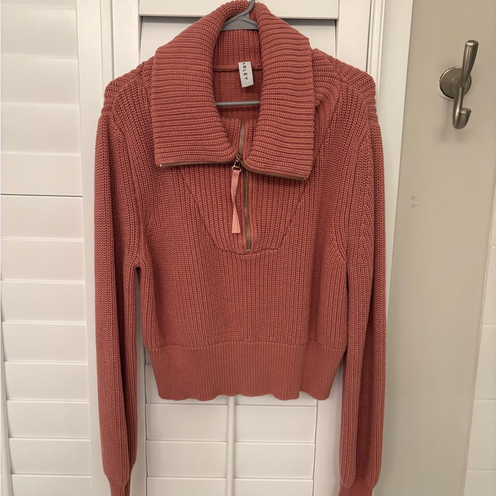 Varley Pink Ribbed Sweater - Picture 2 of 5